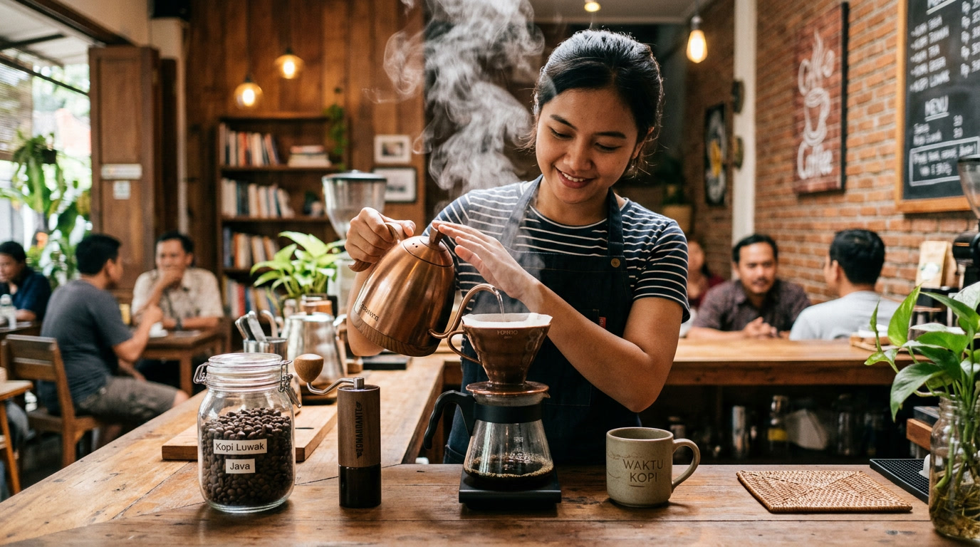 Coffeepidia: Panduan Kopi, Teknik Seduh Manual, dan Cerita Biji Kopi Nusantara